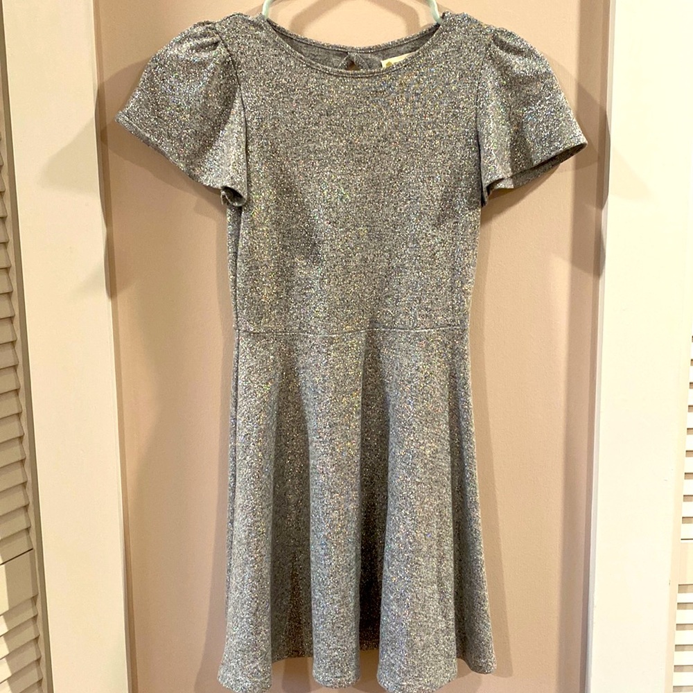 Sparkly, shimmery silver Nordstrom twirly dress